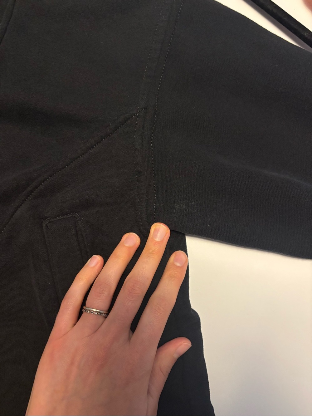 Spanx Cotton Fleece Lined Boost Up Hoodie in Very Black - Picture 9 of 9